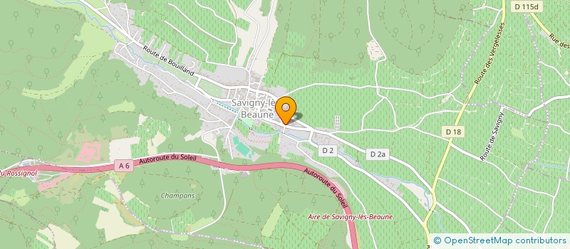 localisation de l'entreprise GIRARD PECULIER  SAVIGNY-LES-BEAUNE