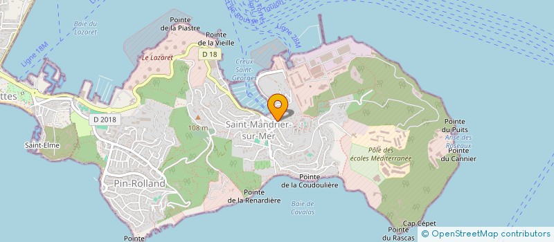 localisation de l'entreprise GIRARD SARL  SAINT-MANDRIER-SUR-MER