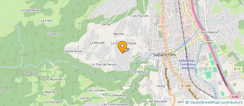 localisation de l'entreprise GIRARDEAU  SALLANCHES