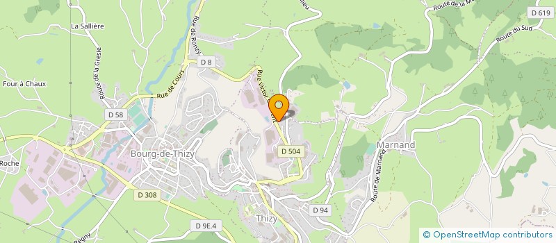 localisation de l'entreprise GIRARDET à THIZY-LES-BOURGS