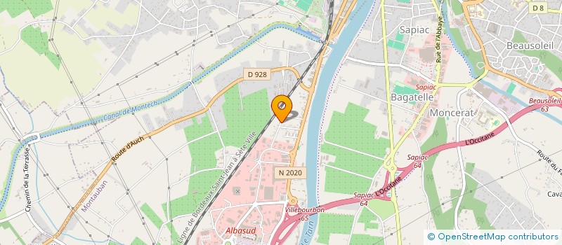 localisation de l'entreprise GIRARDI, LES OLIVIERS  MONTAUBAN