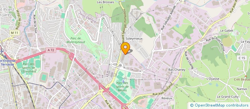 localisation de l'entreprise GIRARDIERE LOGISTIQUE à SAINT-ETIENNE