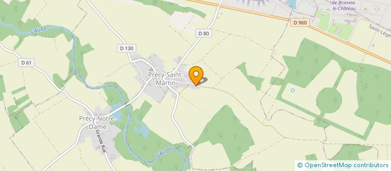 localisation de l'entreprise GIRARDIN PAILLEY PAYSAGE  PRECY-SAINT-MARTIN