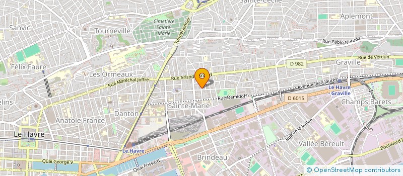 localisation de l'entreprise GIRARDIN-SAJOUS à LE HAVRE