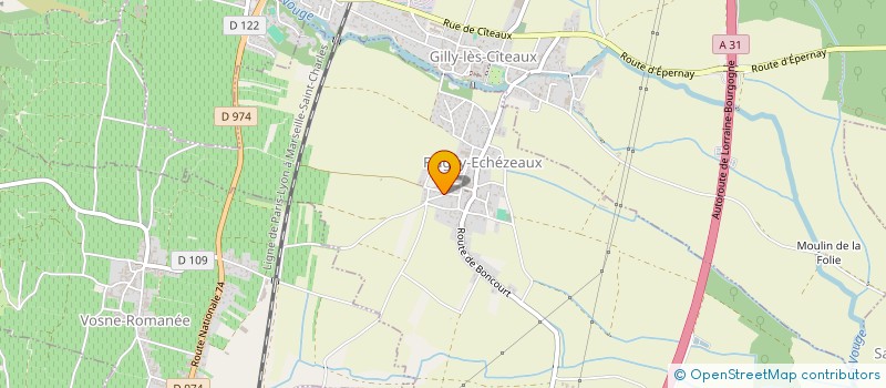 localisation de l'entreprise GIRARDIN SEBASTIEN  FLAGEY-ECHEZEAUX