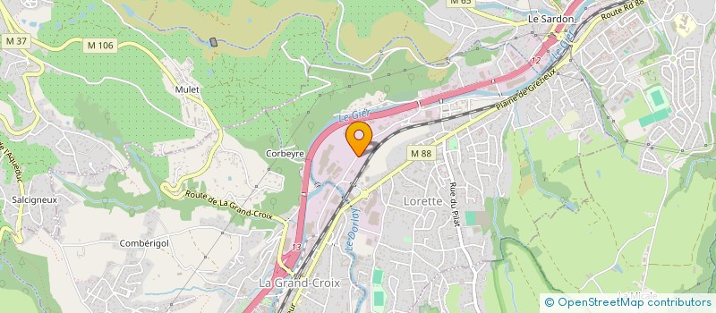 localisation de l'entreprise GIRARDON PRODUITS ALIMENTAIRES-GPA  LORETTE