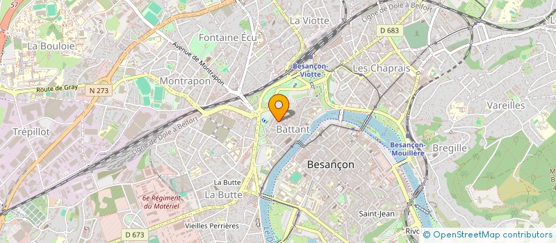 localisation de l'entreprise GIRARDOT à BESANCON