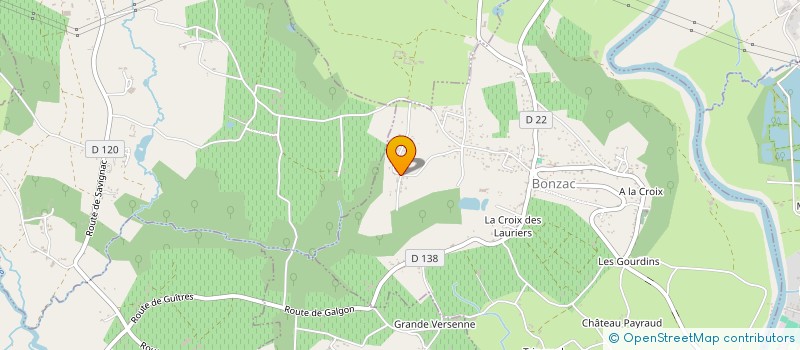 localisation de l'entreprise GIRASAND  BONZAC