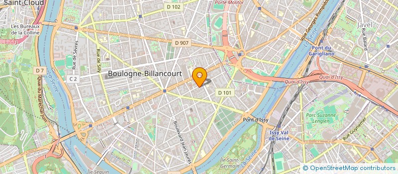 localisation de l'entreprise GIRASPV18  BOULOGNE-BILLANCOURT