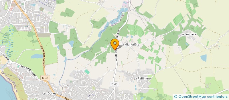 localisation de l'entreprise GIRASSON à BRETIGNOLLES-SUR-MER