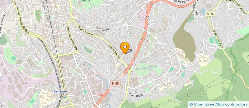 localisation de l'entreprise GIRAUD  SAINT-ETIENNE