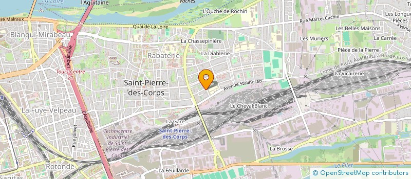 localisation de l'entreprise GIRAUD A.D.A. SARL  SAINT-PIERRE-DES-CORPS
