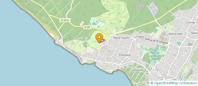 localisation de l'entreprise GIRAUD - ATTALES INDIVISION  SAINT-PALAIS-SUR-MER