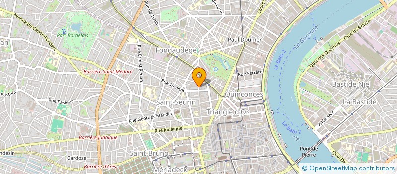 localisation de l'entreprise GIRAUD & CIE-TOURNY GARAGE  BORDEAUX