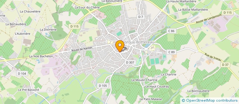 localisation de l'entreprise GIRAUD & CO  LOROUX-BOTTEREAU (LE)