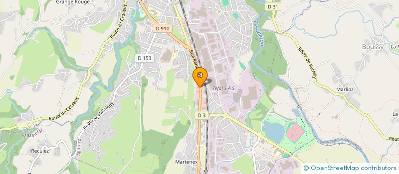 localisation de l'entreprise GIRAUD ELECTROMENAGER GEM  RUMILLY