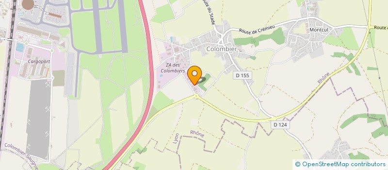 localisation de l'entreprise GIRAUD ENERGIES à COLOMBIER-SAUGNIEU