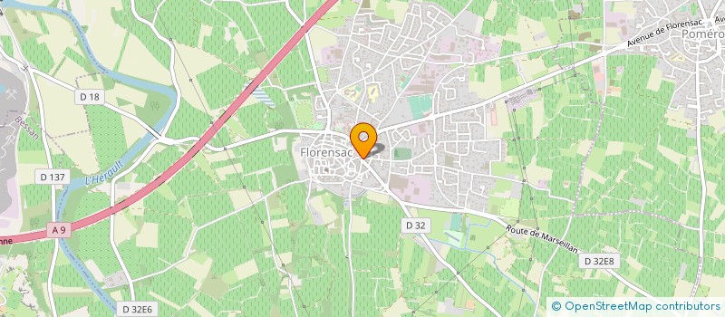 localisation de l'entreprise GIRAUD FRERES à FLORENSAC