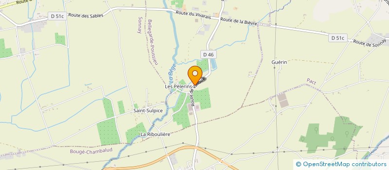 localisation de l'entreprise GIRAUD FRUITS à BELLEGARDE-POUSSIEU