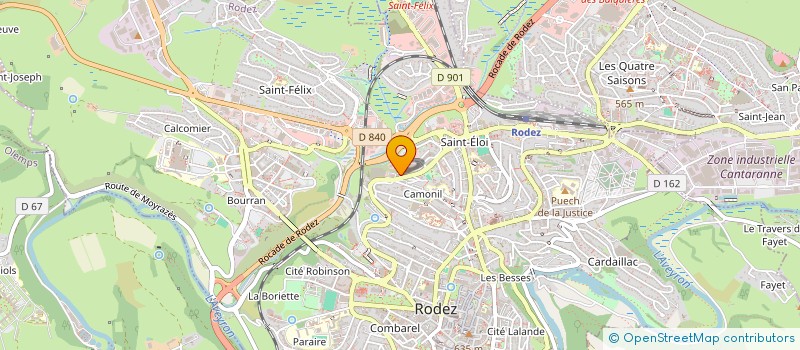 localisation de l'entreprise GIRAUD JEAN-BAPTISTE  RODEZ