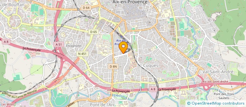 localisation de l'entreprise GIRAUD MARIMAY ET DEBAYLE THOMAS  AIX-EN-PROVENCE