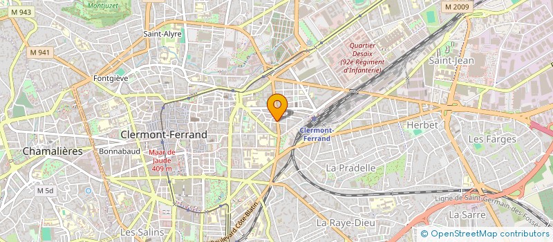 localisation de l'entreprise GIRAUD-MEY  CLERMONT-FERRAND