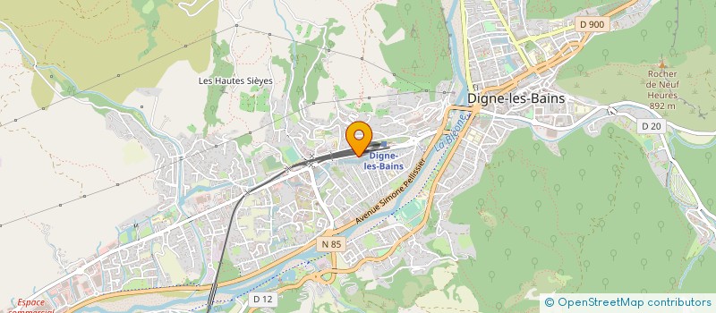 localisation de l'entreprise GIRAUD PNEUS à DIGNE-LES-BAINS