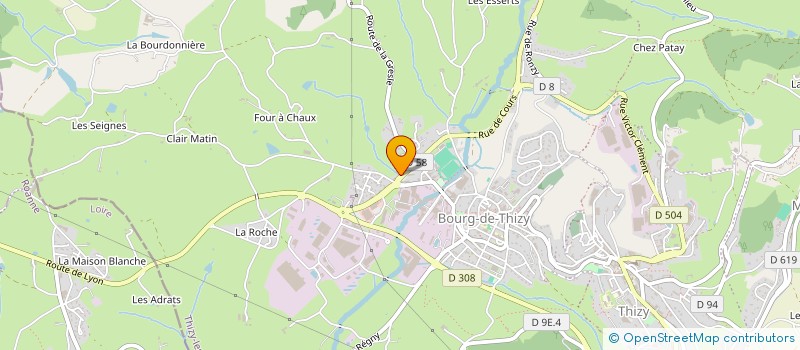 localisation de l'entreprise GIRAUD PRODUCTIONS  COURS