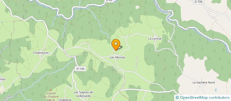 localisation de l'entreprise GIRAUD SANIAL-MICHY  LE VERNET-CHAMEANE