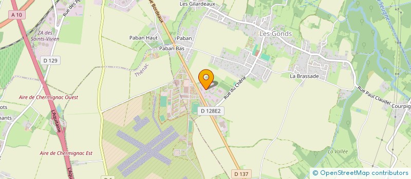 localisation de l'entreprise GIRAUD STEEVEN à LES GONDS