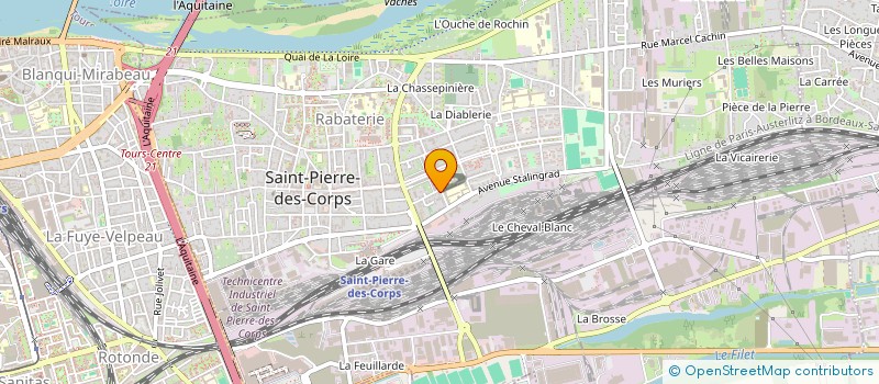 localisation de l'entreprise GIRAUD TAXI  SAINT-PIERRE-DES-CORPS