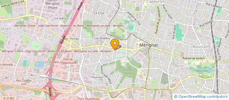 localisation de l'entreprise GIRAUDEAU RH 2 à MERIGNAC