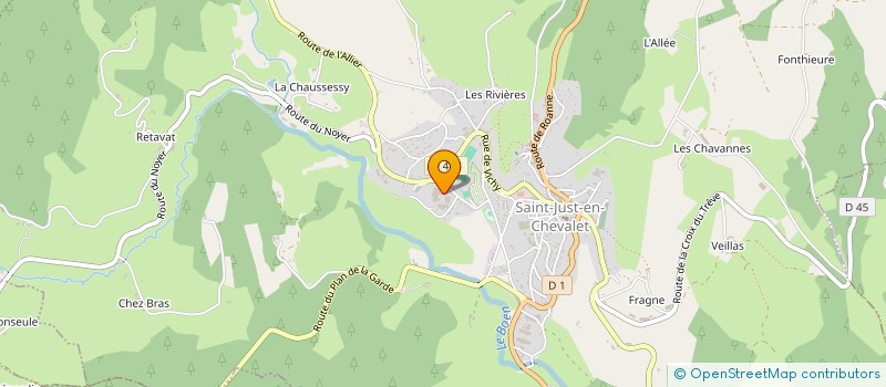 localisation de l'entreprise GIRAUDET  SAINT-JUST-EN-CHEVALET