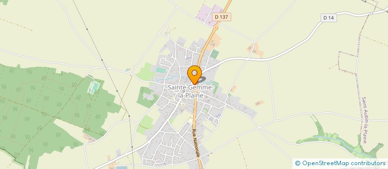 localisation de l'entreprise GIRAUDET & ASSOCIES à SAINTE-GEMME-LA-PLAINE