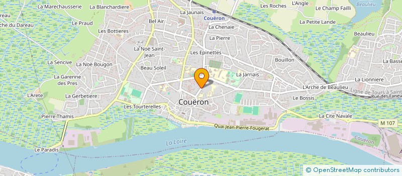localisation de l'entreprise GIRAUDET-BEZIER à COUERON