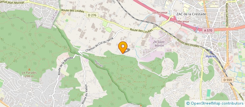 localisation de l'entreprise GIRAUDO  HYERES