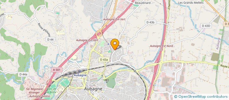 localisation de l'entreprise GIRAUDO MATERIAUX  AUBAGNE