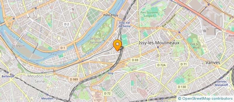 localisation de l'entreprise GIRAUDY HOLDING  ISSY-LES-MOULINEAUX