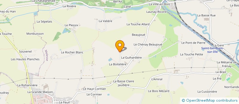 localisation de l'entreprise GIRAULT  MELESSE