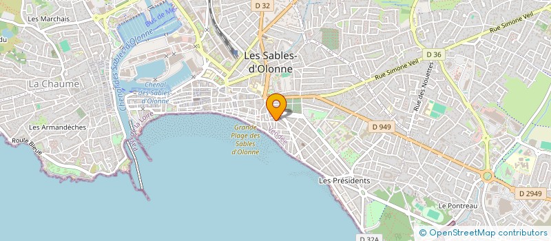 localisation de l'entreprise GIRAULT à LES SABLES-D'OLONNE