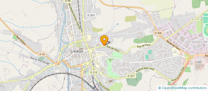 localisation de l'entreprise GIRAULT AUTOMOBILES à LISIEUX