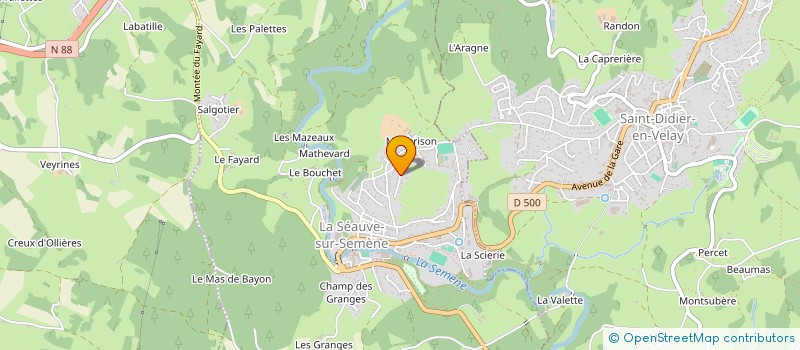 localisation de l'entreprise GIRE  LA SEAUVE-SUR-SEMENE