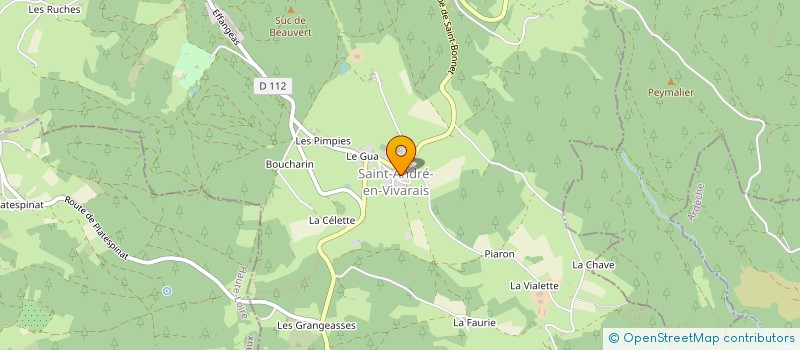 localisation de l'entreprise GIRE  SAINT-ANDRE-EN-VIVARAIS