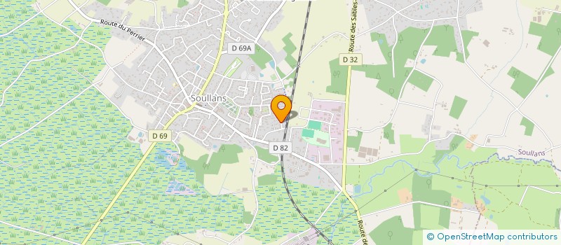 localisation de l'entreprise GIRGEST  SOULLANS