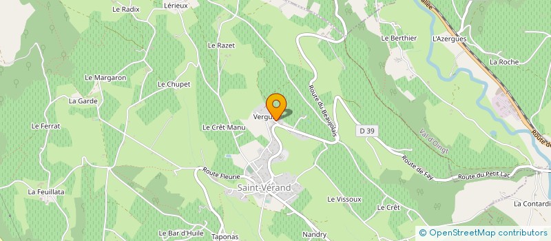 localisation de l'entreprise GIRINS ASSOCIES  SAINT-VERAND