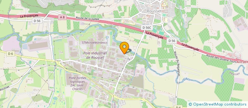 localisation de l'entreprise GIRMART  ROUSSET