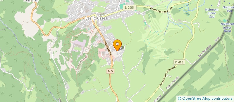 localisation de l'entreprise GIROD IMMO  LES ROUSSES