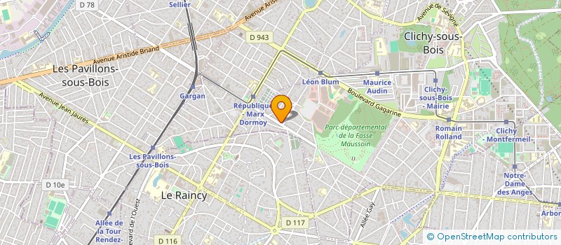 localisation de l'entreprise GIROD-ROUX à CLICHY-SOUS-BOIS