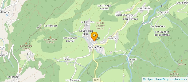 localisation de l'entreprise GIROD TP à VAILLY