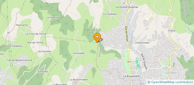 localisation de l'entreprise GIRODIERE  SORBIERS